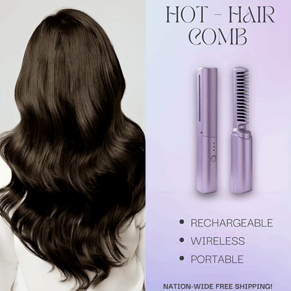 Rechargeable Wireless Hot Hair Comb