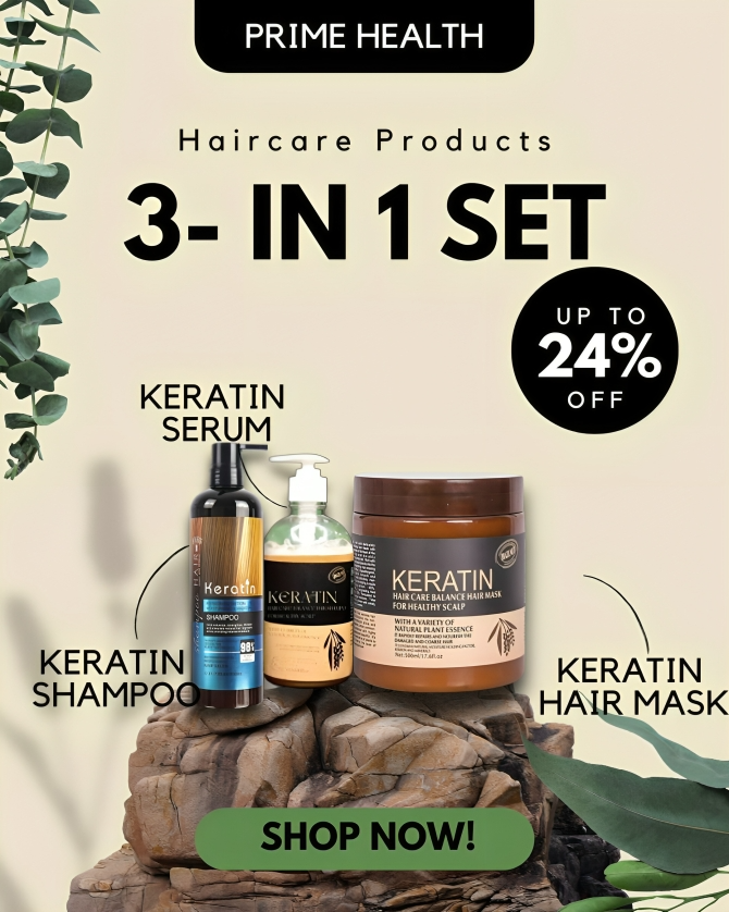 3 In 1 Keratin Deal - Keratin Shampoo I Keratin Hair Serum I Keratin Hair Mask