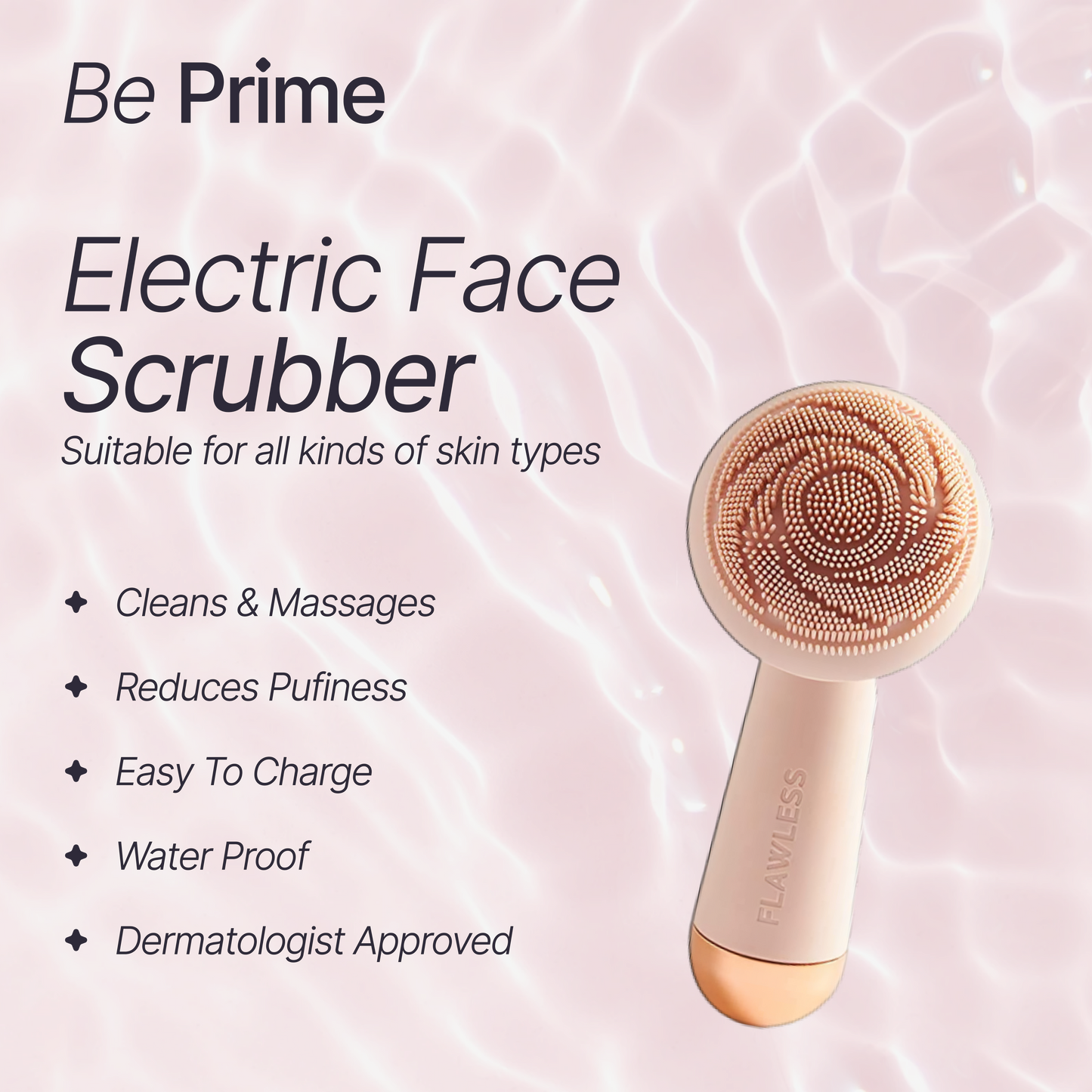 Flawless Cleanse - Electric Face Scrubber