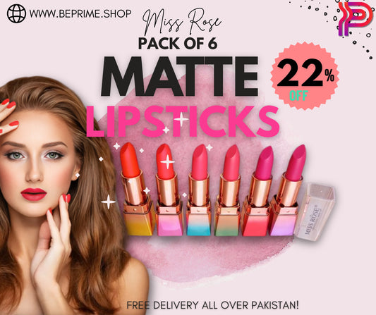 Miss Rose Matte Lipsticks - Pack Of 6