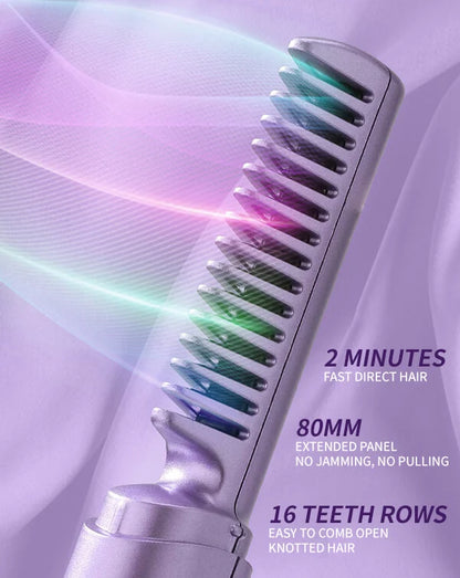 Rechargeable Wireless Hot Hair Comb