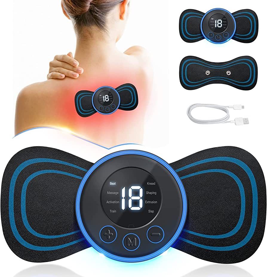 Ems Electric Foot Massager Mat And Mini Body Massager Combo