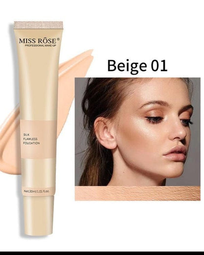 Miss Rose Silk Foundation - Beige Shades Trio Pack