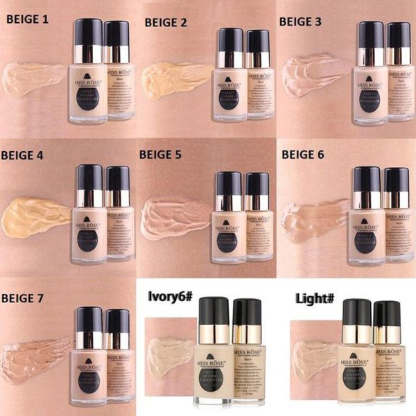 Miss Rose Deep Whitener Liquid Foundation - All Shades Pack