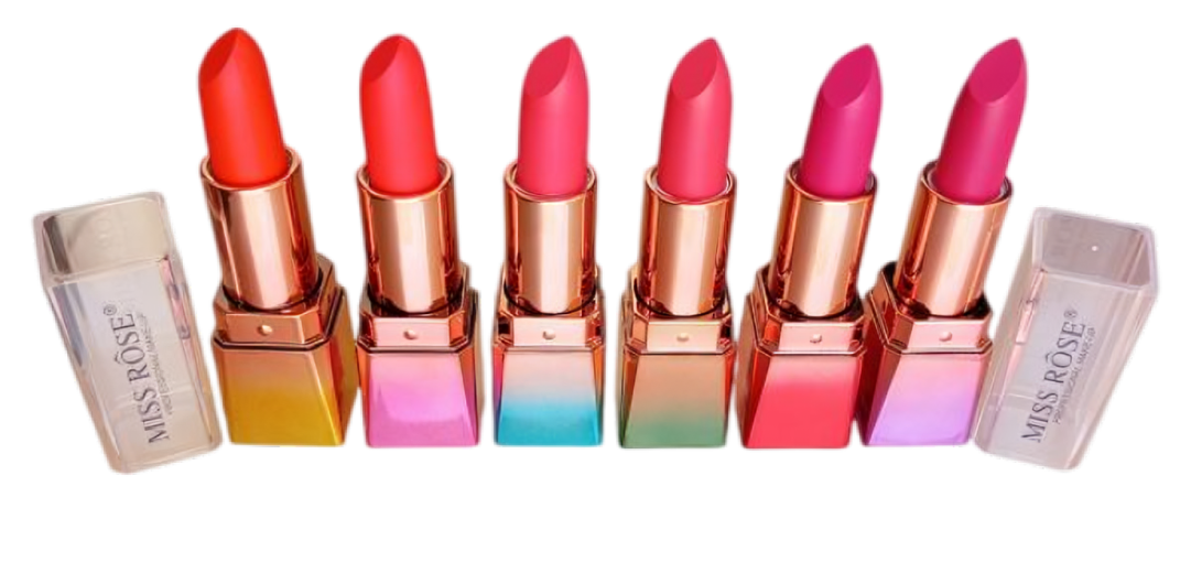 Miss Rose Matte Lipsticks - Pack Of 6